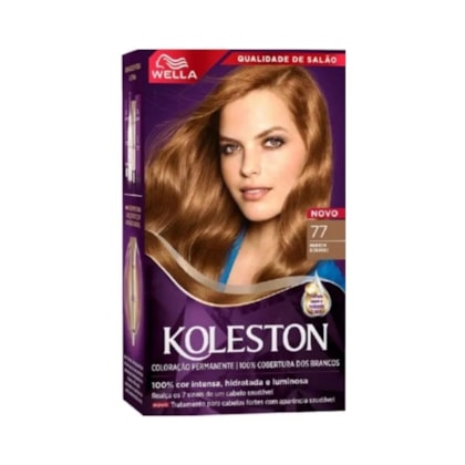 Wella Koleston Coloração Permanente - 77 - Marrom Dourado