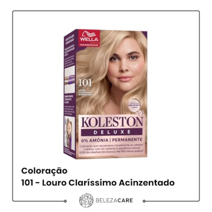 Segunda imagem do produto Wella Koleston Deluxe - 10.1 - Louro Claríssimo Acinzentado