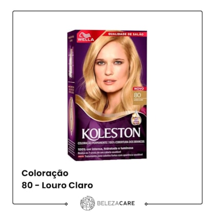 Segunda imagem do produto Wella Koleston Deluxe - 80 - Louro Claro