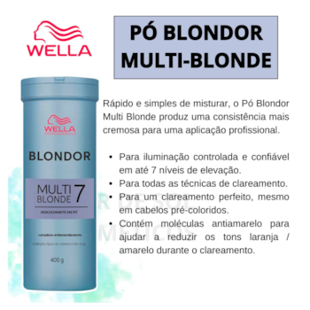 Segunda imagem do produto Wella - Pro Blondor Multi Blonde - Pó Descolorante 400g