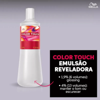 Segunda imagem do produto Wella Professionals Color Touch 1,9% - Emulsão Reveladora 6 Volumes 1000ml