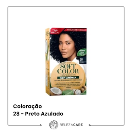 Segunda imagem do produto Wella Soft Color - 28 - Preto Azulado