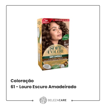 Segunda imagem do produto Wella Soft Color - 61 - Louro Escuro Amadeirado