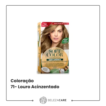 Segunda imagem do produto Wella Soft Color - 71- Louro Acinzentado