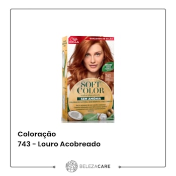 Segunda imagem do produto Wella Soft Color - 743 - Louro Acobreado