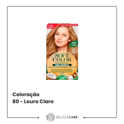 Segunda imagem do produto Wella Soft Color - 80 - Louro Claro