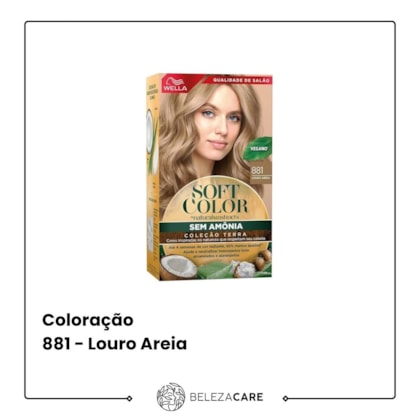 Segunda imagem do produto Wella Soft Color - 881 - Louro Areia