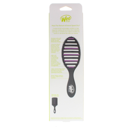 Segunda imagem do produto Wet Brush - Speed Dry Purifying- Escova de Cabelo Preta/Roxa