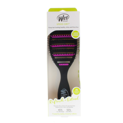 Wet Brush - Speed Dry Purifying- Escova de Cabelo Preta/Roxa
